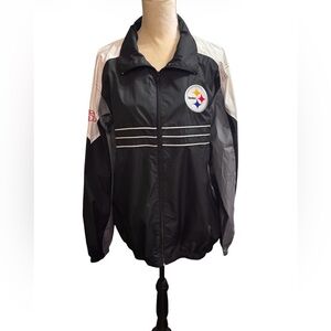NFL Pittsburgh Steelers Windbreaker Sz L